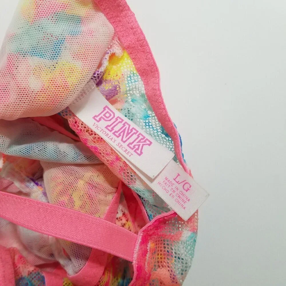 PINK Victoria's Secret Lace Bralette Multicolor Size L